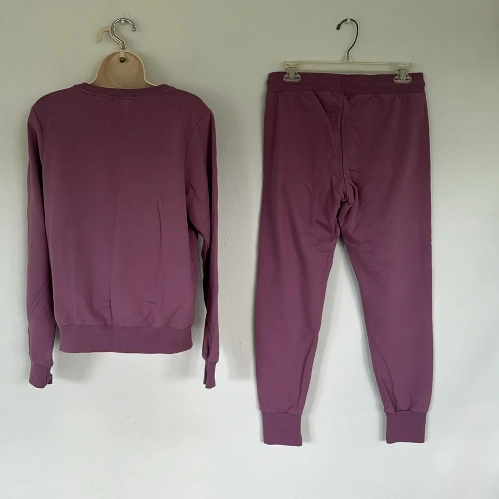 Wildfox moon phases purple matching sweatshirt jogger set size small